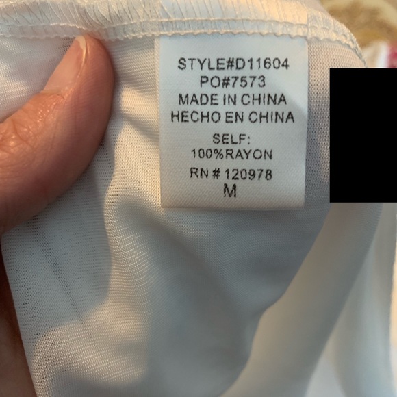 NWT Entro Embroidered Detail Button Dress - Picture 7 of 7